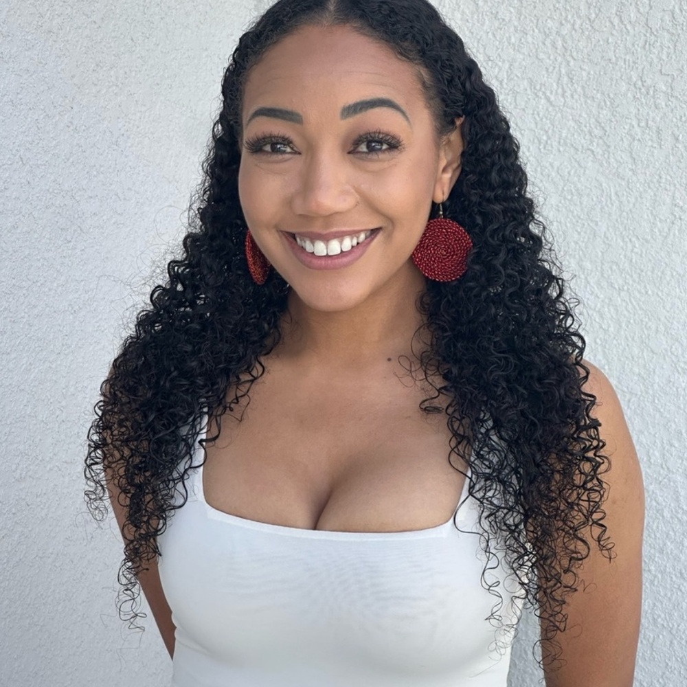 Red Cooper Woven Earrings